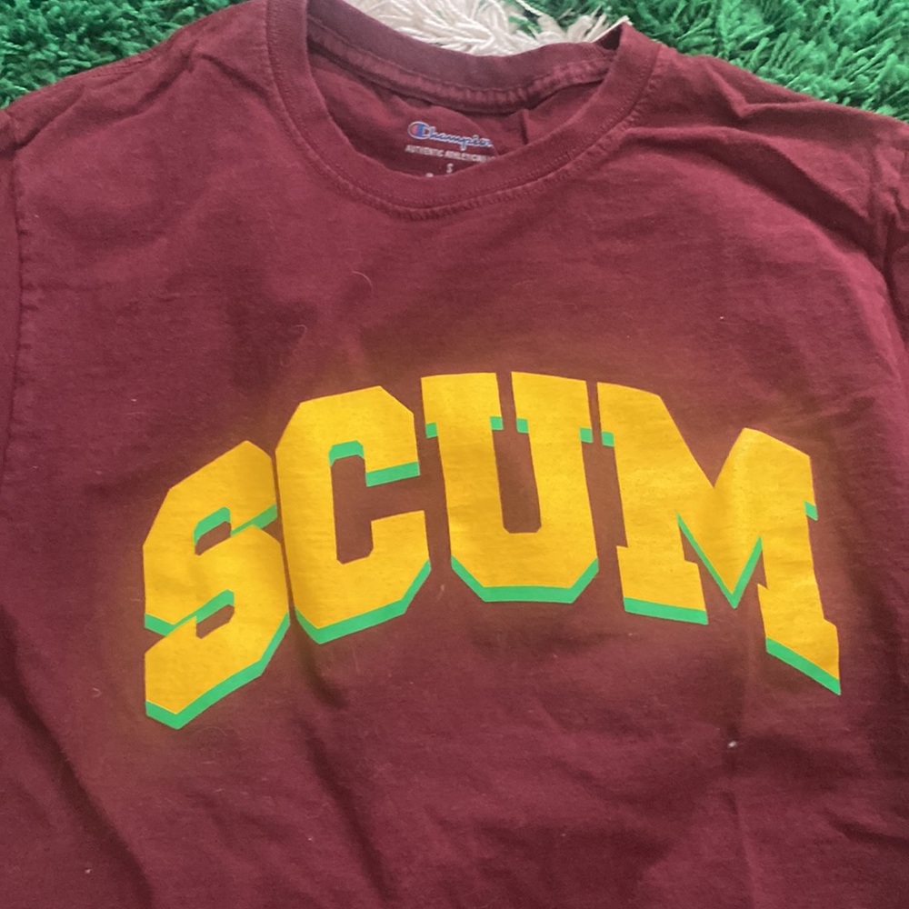 SCUM champion t shirt